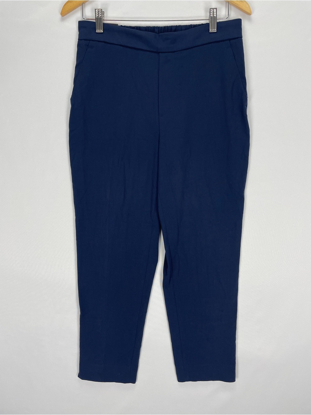 Banana Republic Pants Women’s 8 Navy Blue Tapered Pull On Pant Faux Pockets NWT